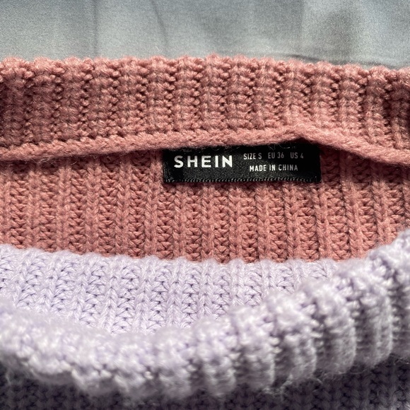 SHEIN Drop Shoulder Colorblock Sweater - Picture 4 of 7